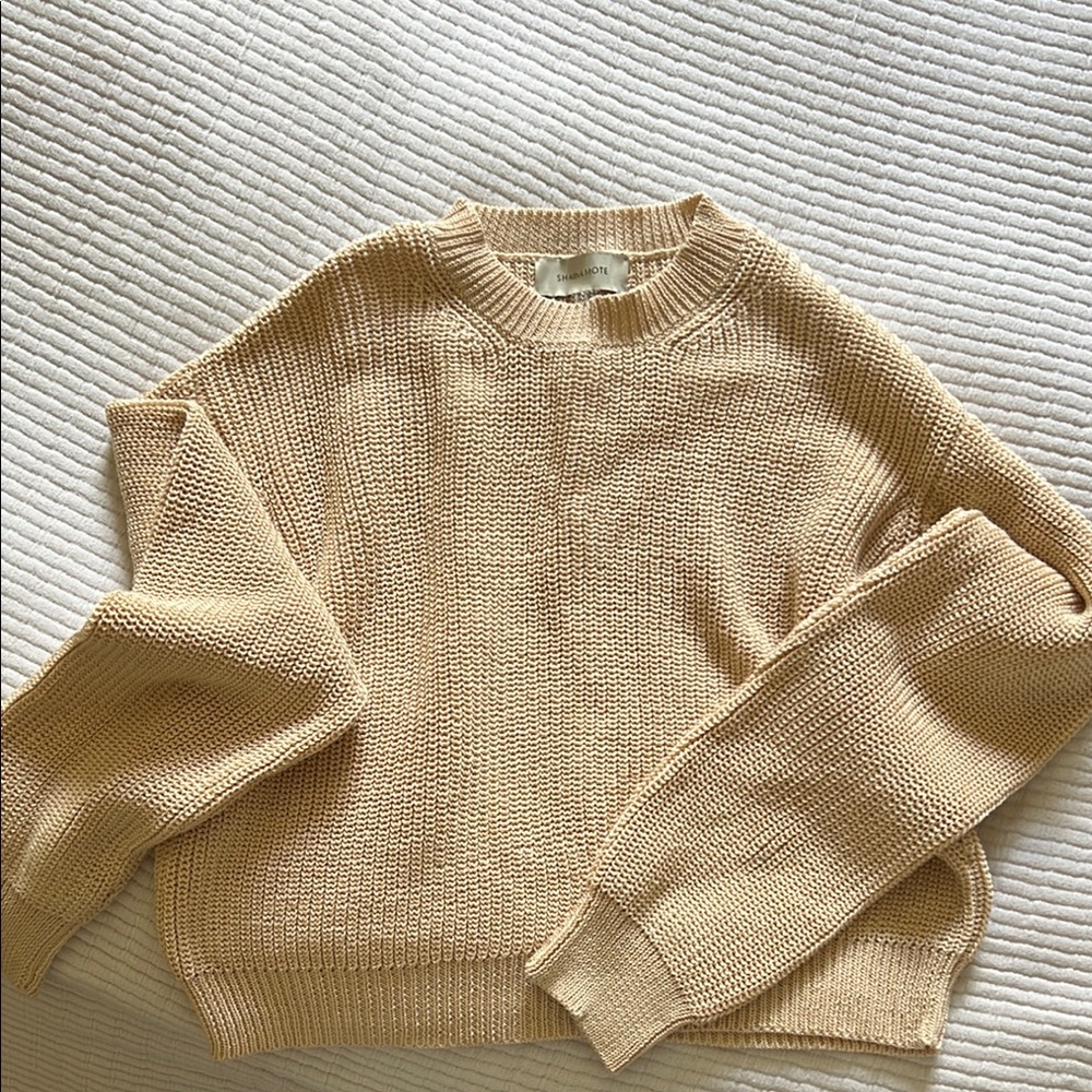 Shaina Mote “Mini Fisherman” Sweater in Natural